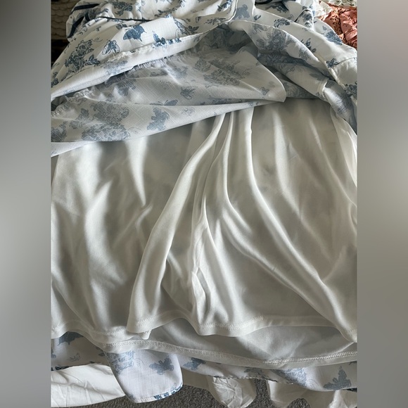 NWT Polagram White with Blue Butterflies and Flowers Mini Dress Size 2X and 3X - Picture 8 of 9